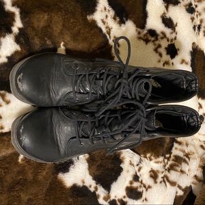 Super well worn combat boots